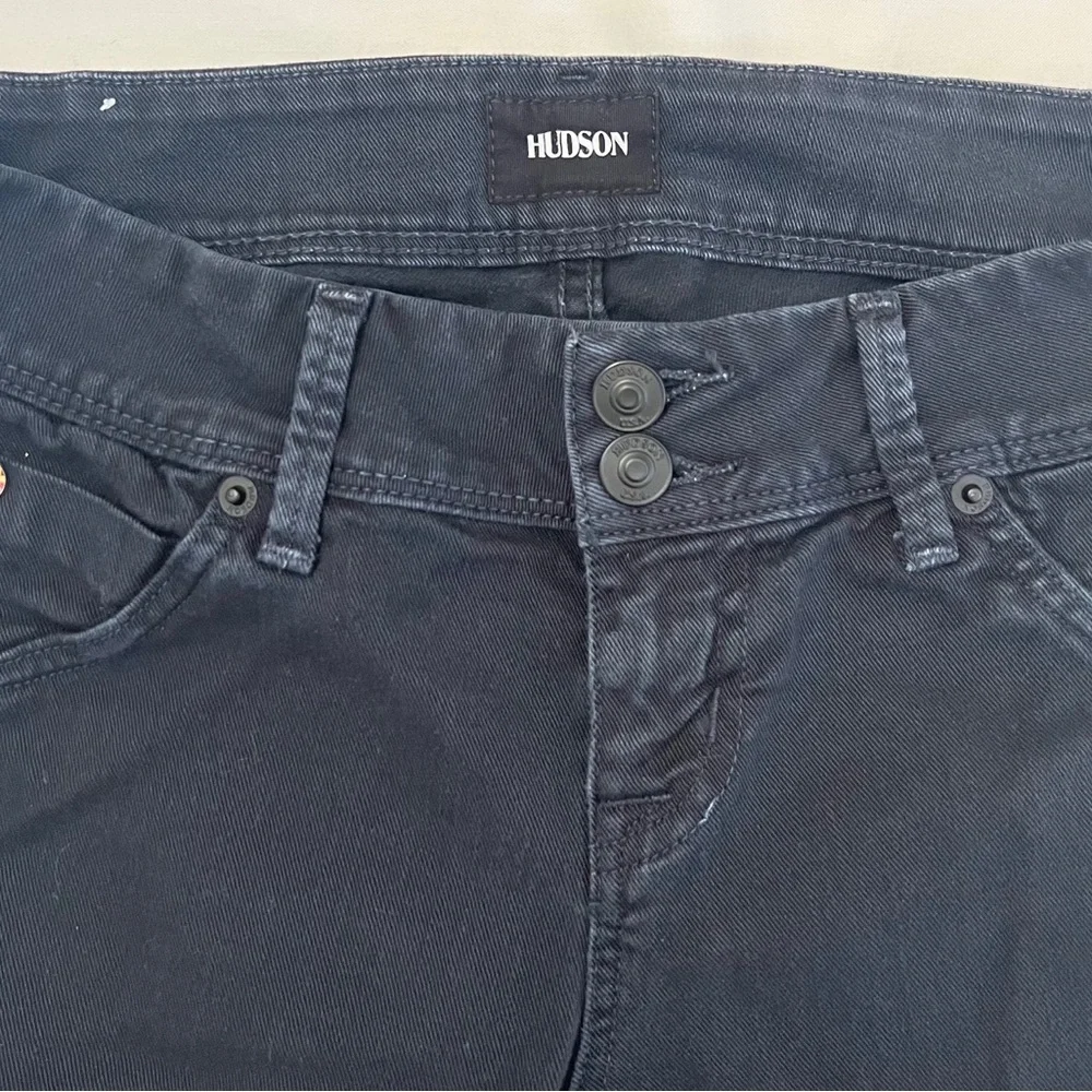 Hudson Beth Dark Blue Wash Baby Bootcut Flared Jean Jeans 26 S - Picture 8 of 13